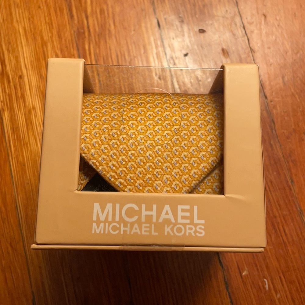 Yellow, Michael Kors Tie (Brand New)